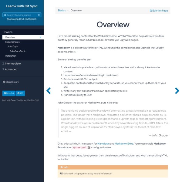 Learn2 with Git Sync Site