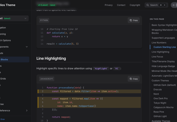 Codesh Code Blocks