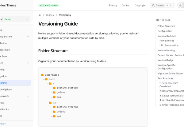 Versioning Page