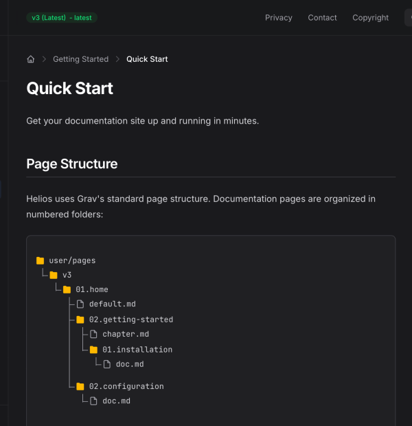 Quick Start Page