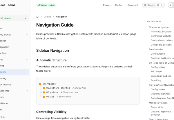 Navigation Page