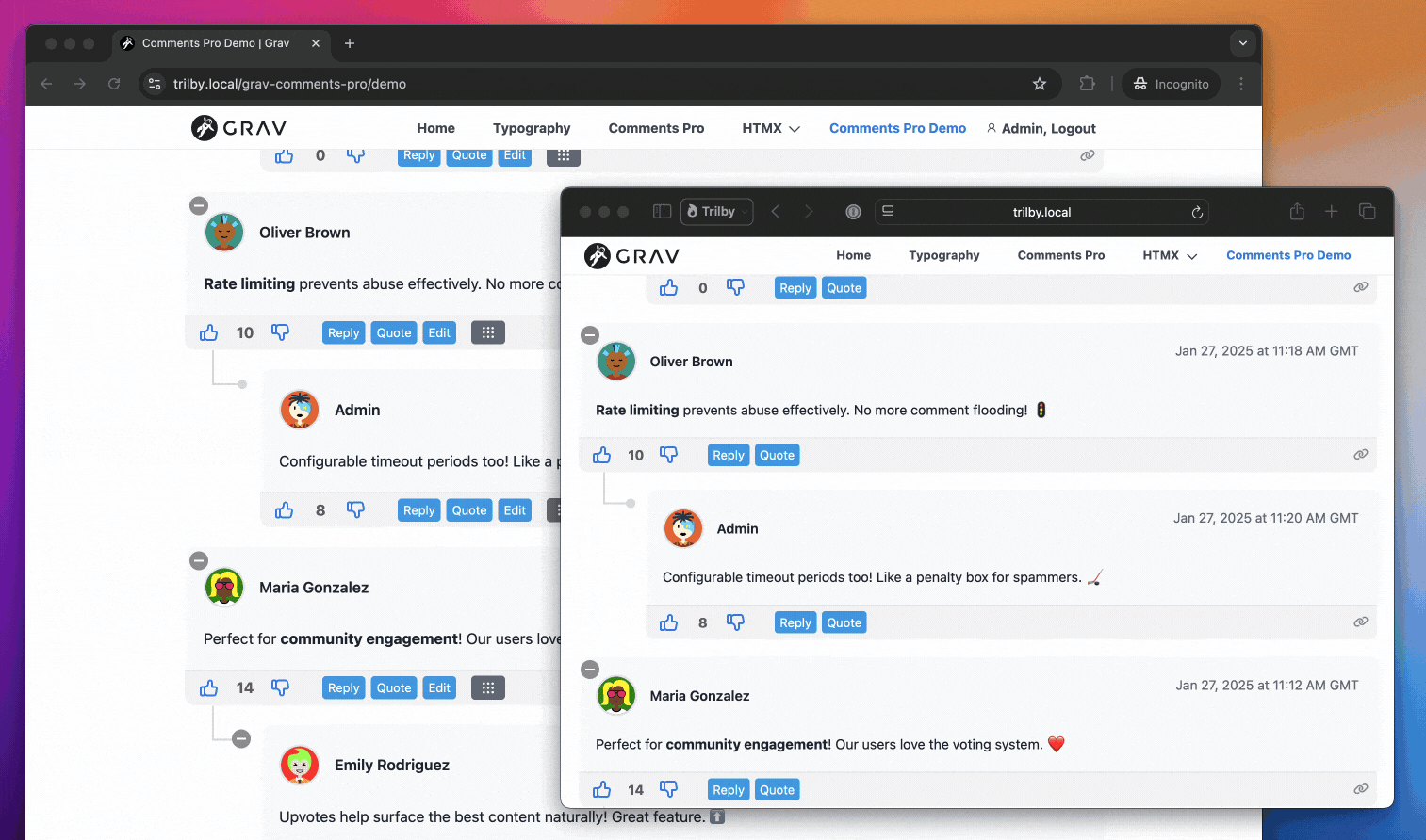 Real-time Comment Updates