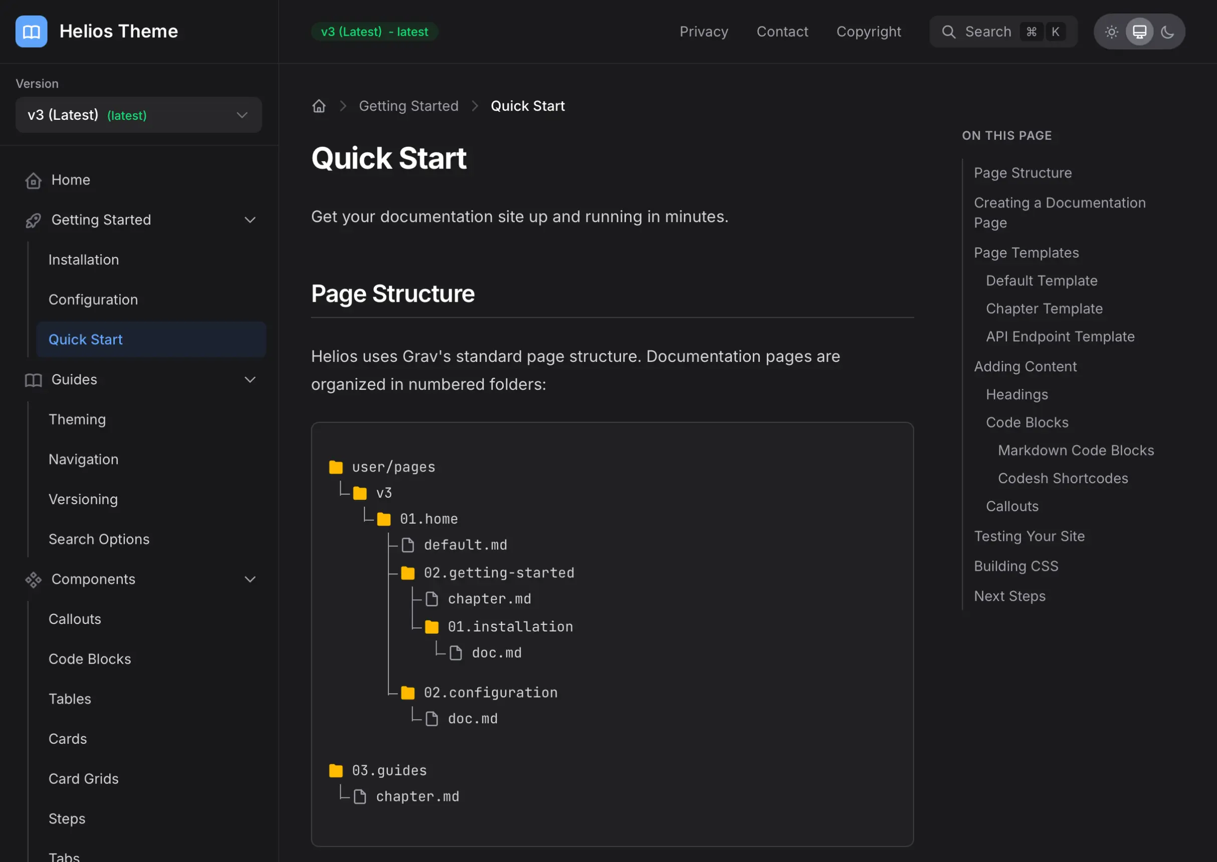 Helios Demo Skeleton