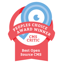 Best Open Source CMS Award Badge
